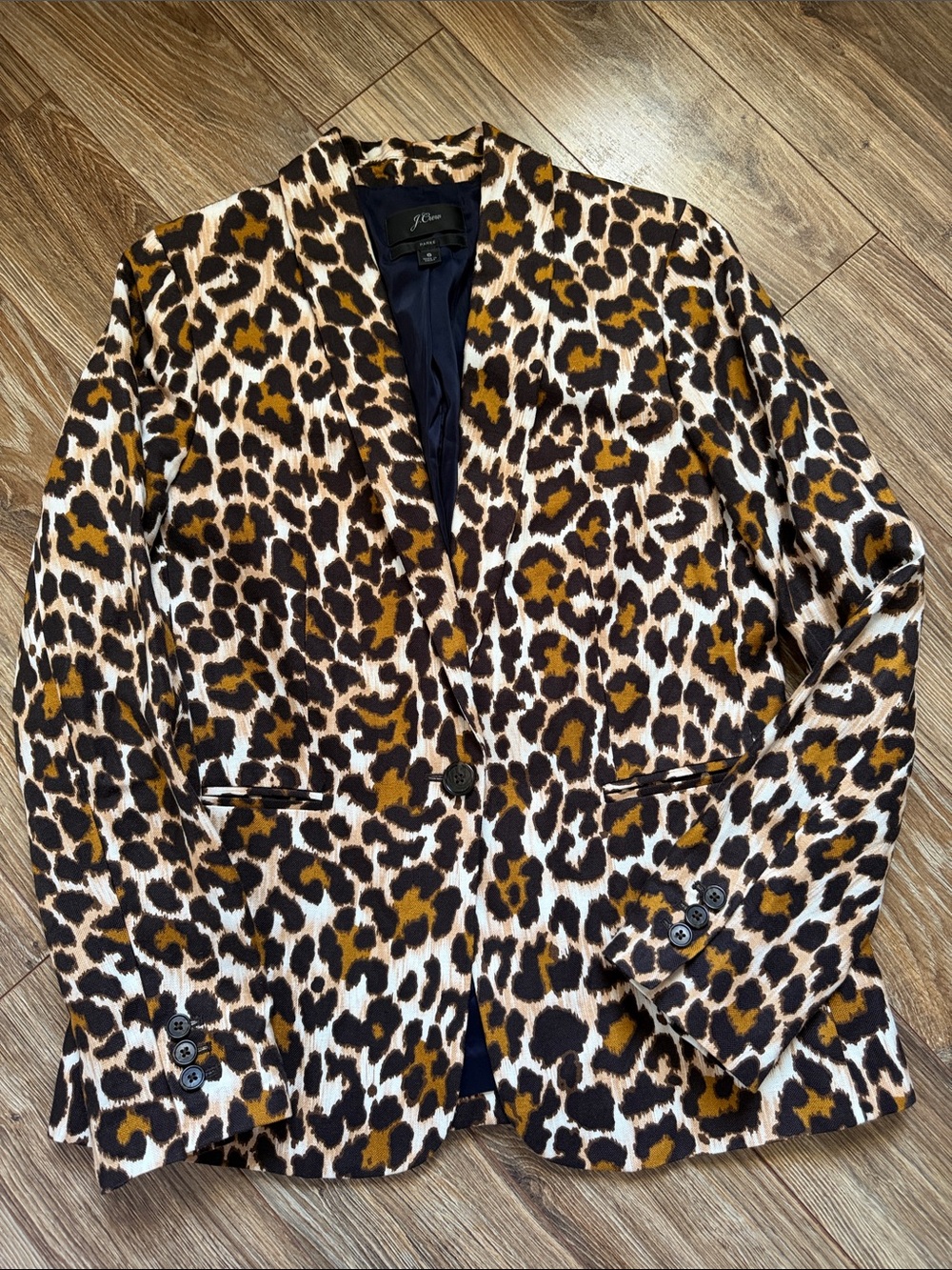 J. Crew Leopard Parke Blazer Size 6